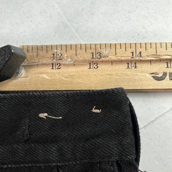 Madewell Jeans Women's 27x30* Super Wide Leg High Rise Black Faded Denim Tag 27 - Picture 16 of 16